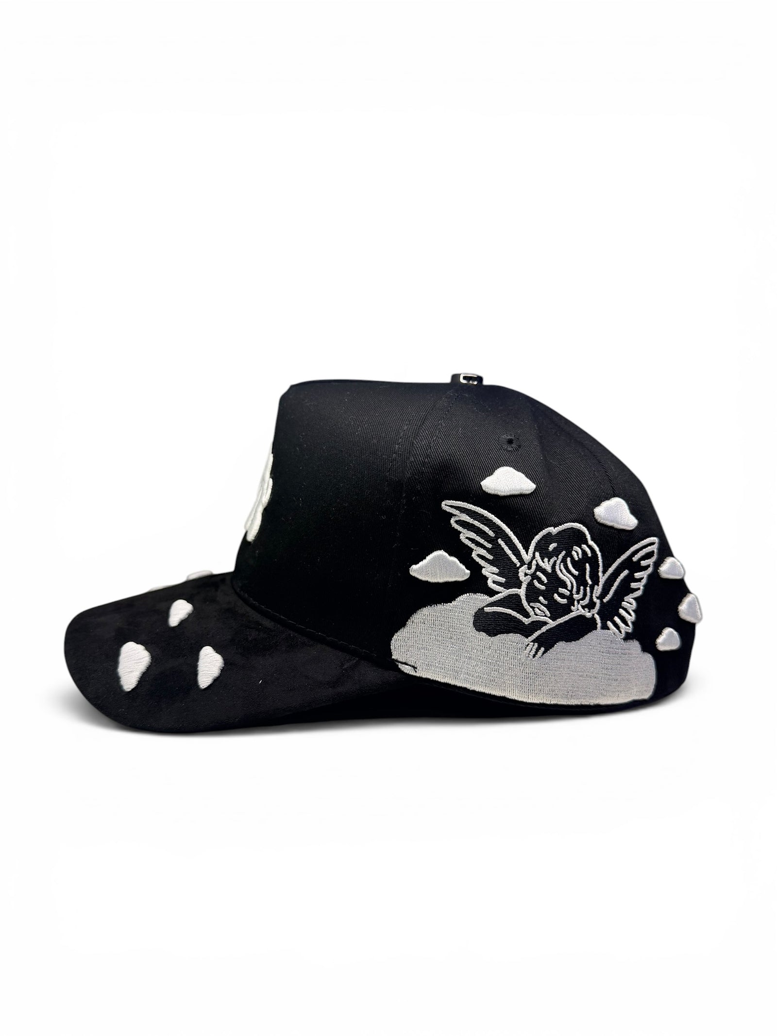 LA Angel Cherub Snapback Hat - Black