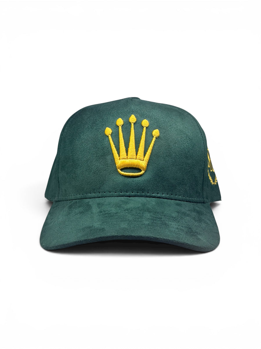 Gold Label Crown Snapback – Forest Green