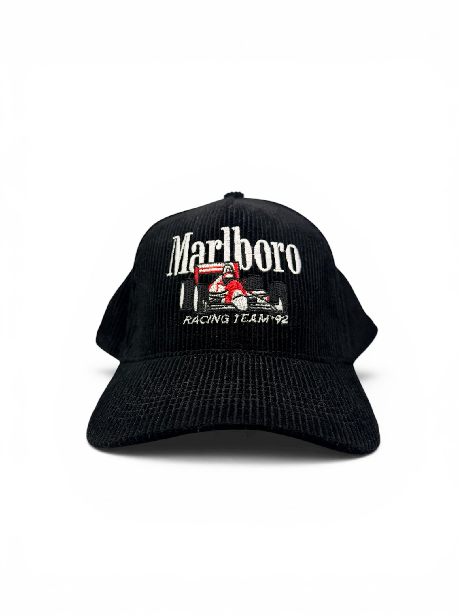 Racing Team '92 Corduroy Snapback Hat - Black