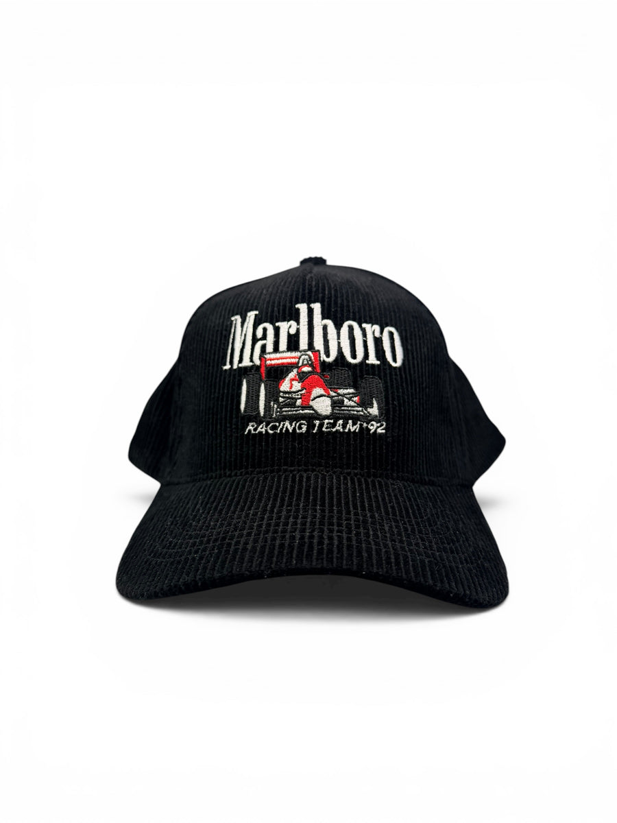 Racing Team '92 Corduroy Snapback Hat - Black