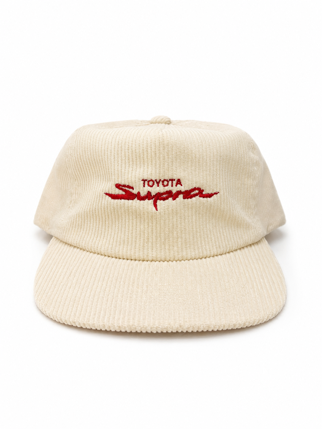Motorsports Corduroy Strapback Hat – Cream