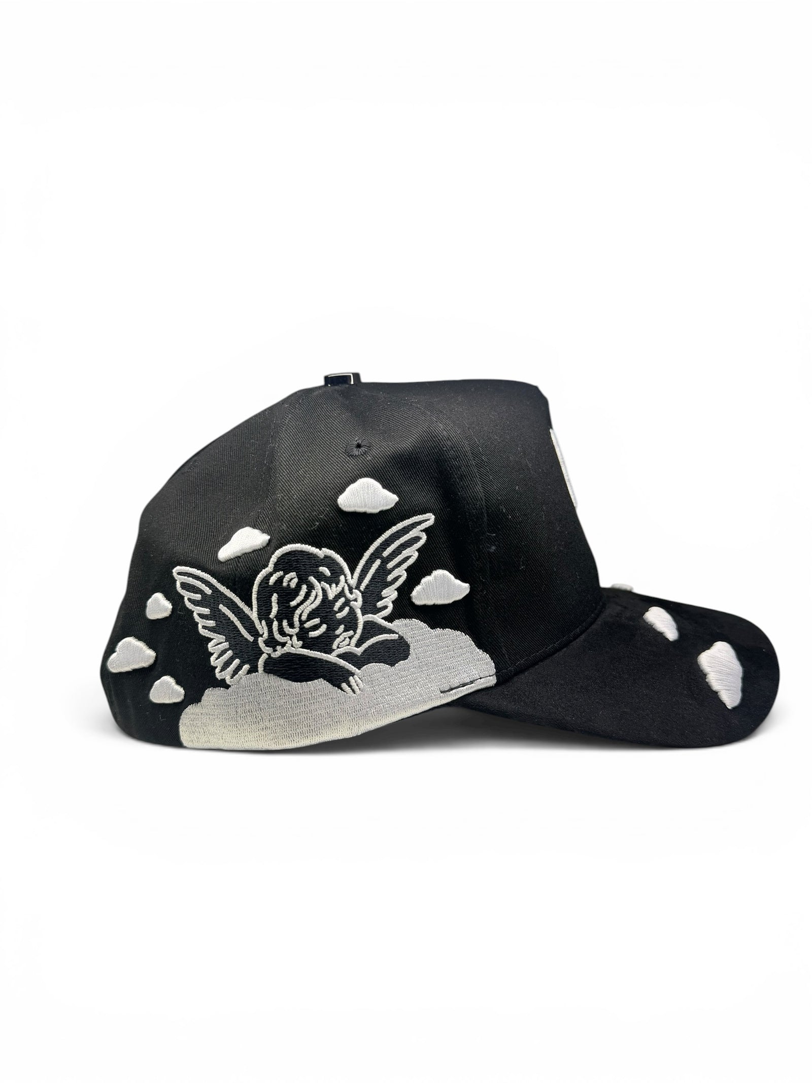 LA Angel Cherub Snapback Hat - Black