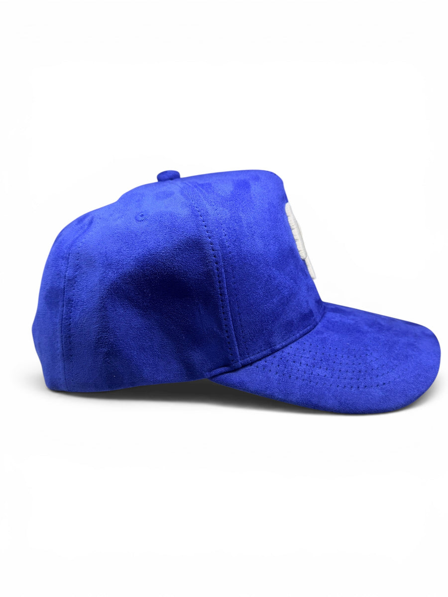 LA Suede Snapback Hat - Royal Blue