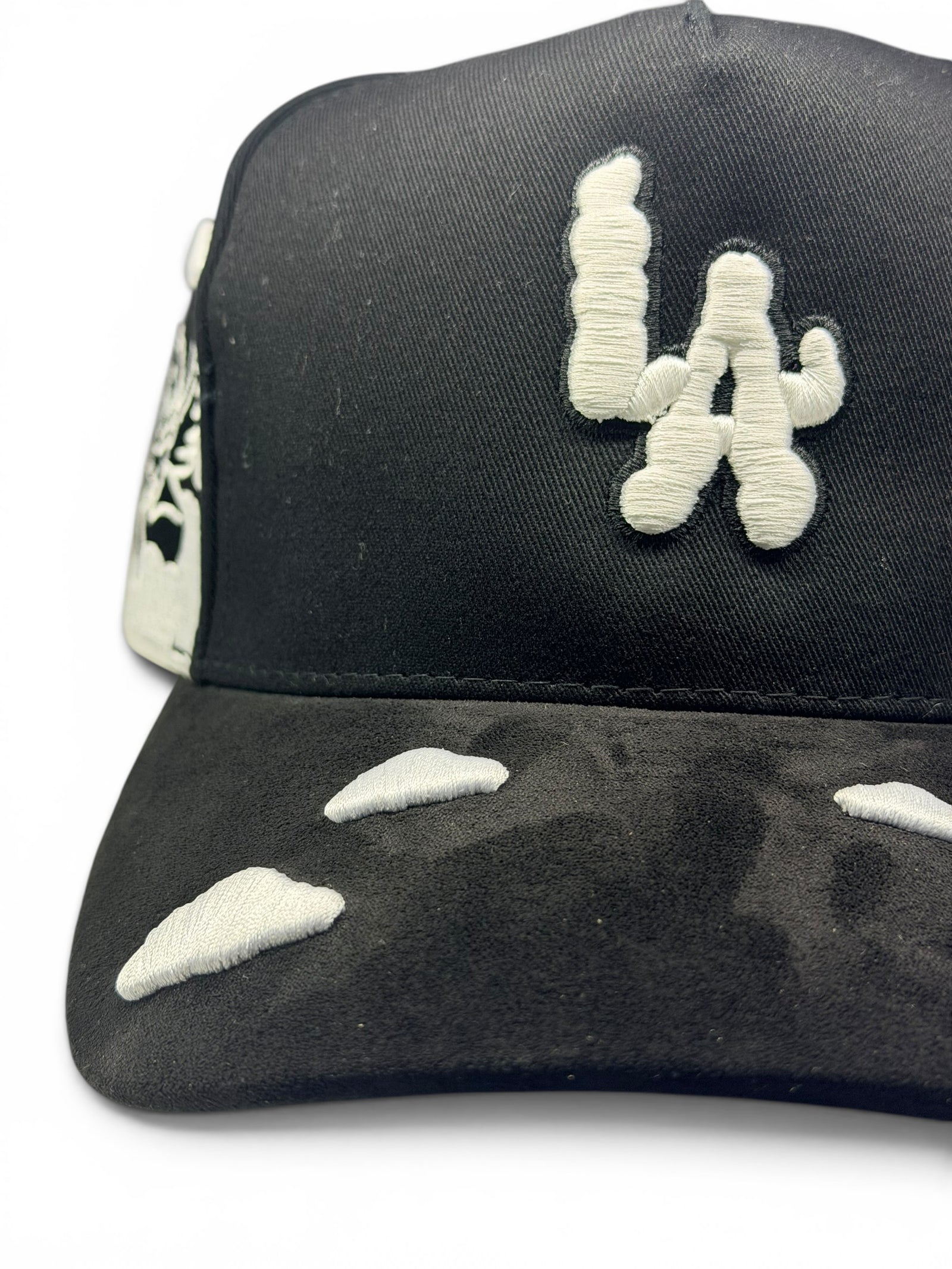 LA Angel Cherub Snapback Hat - Black