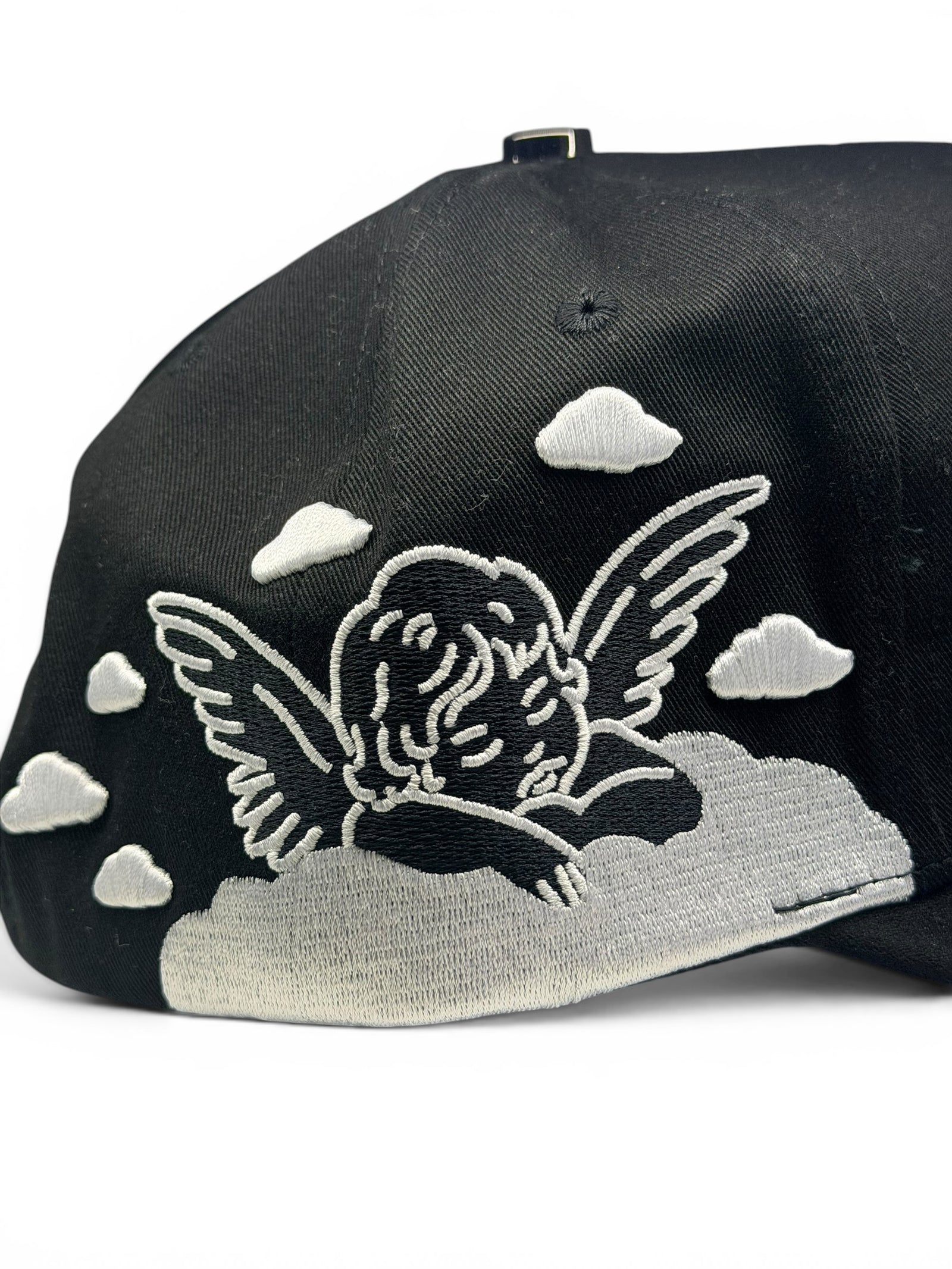 LA Angel Cherub Snapback Hat - Black