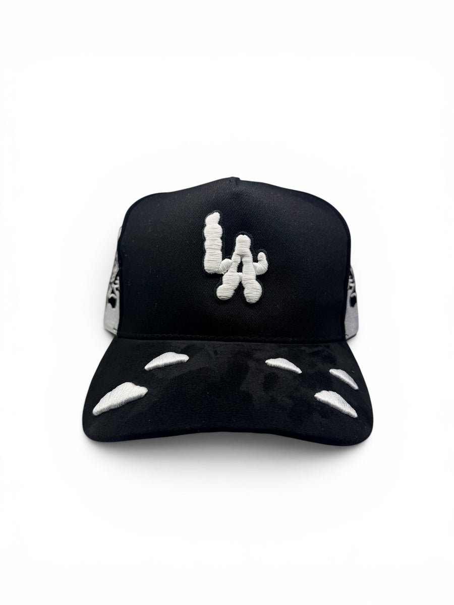LA Angel Cherub Snapback Hat - Black