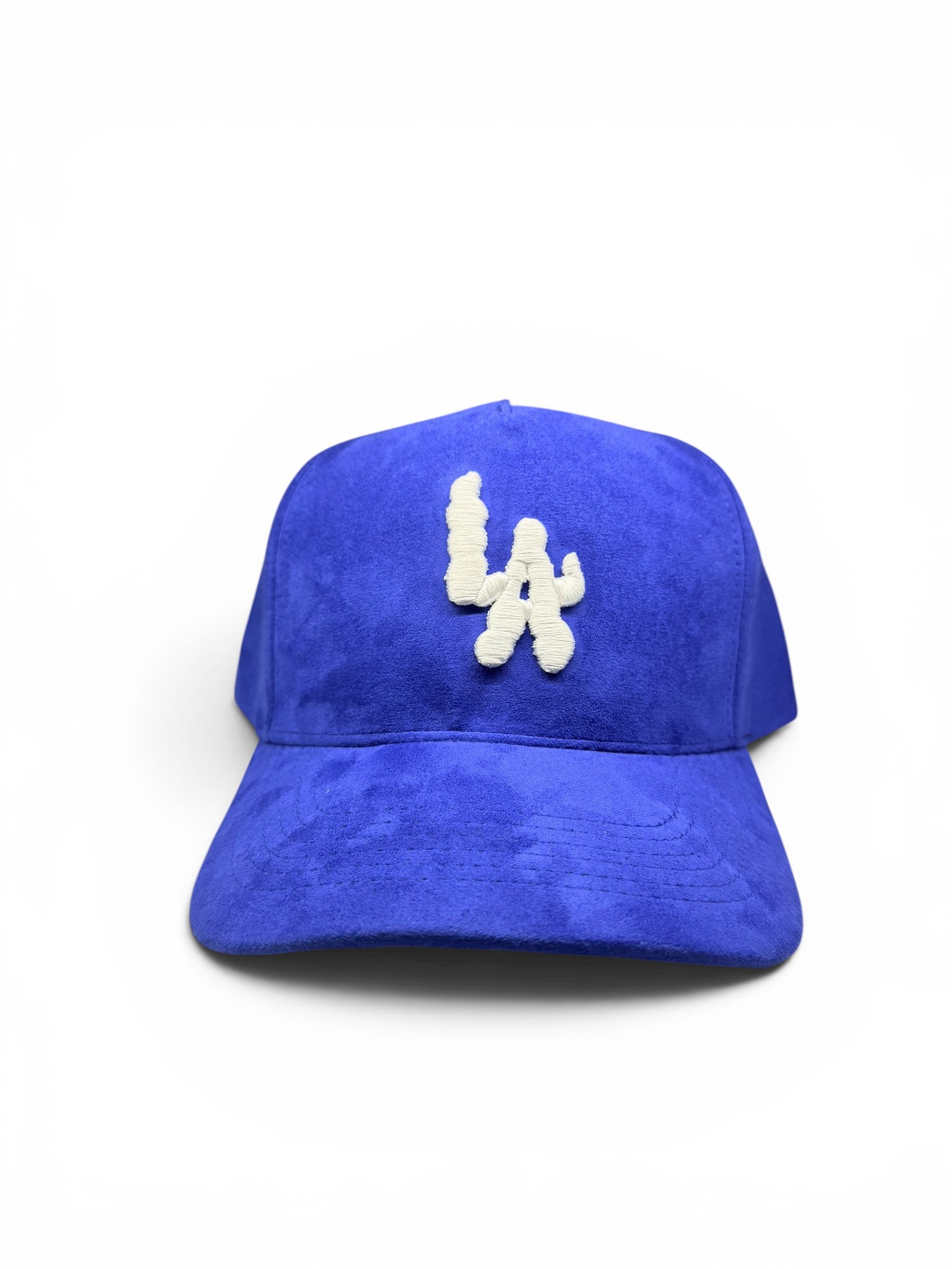 LA Suede Snapback Hat - Royal Blue