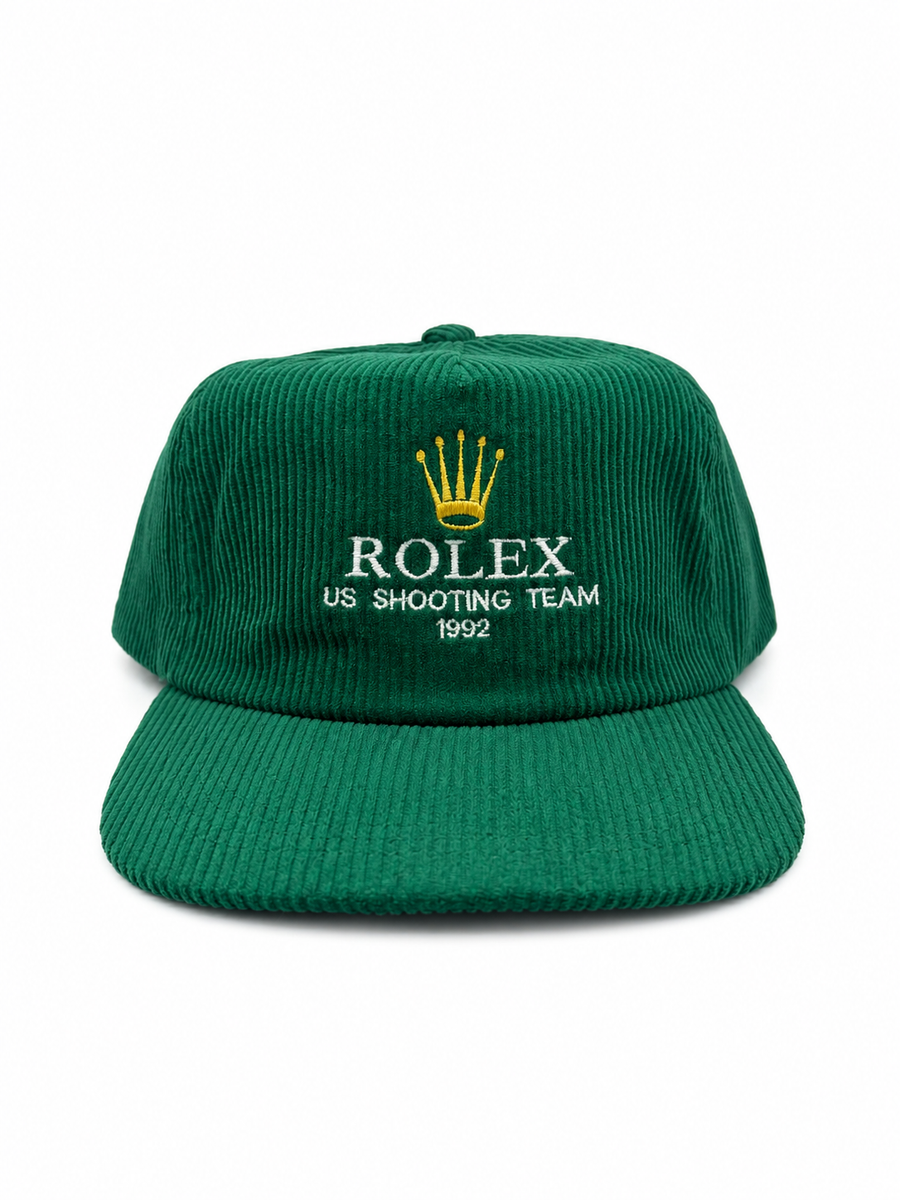 1992 Vintage Shooting Team Corduroy Strapback Hat – Green